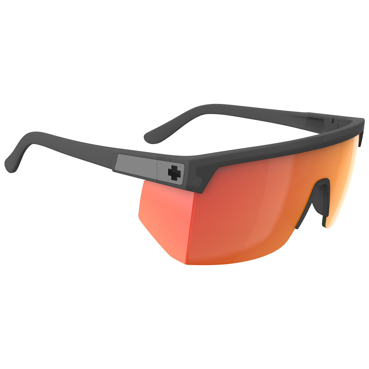 SUPER FLYNN, Translucent Matte Black-HD Plus Green with Orange Spectra Mirror, hi-res image number null